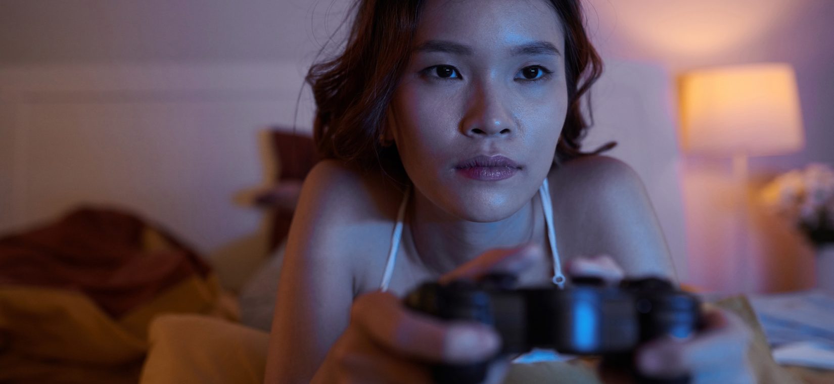 Woman Playing Videogames